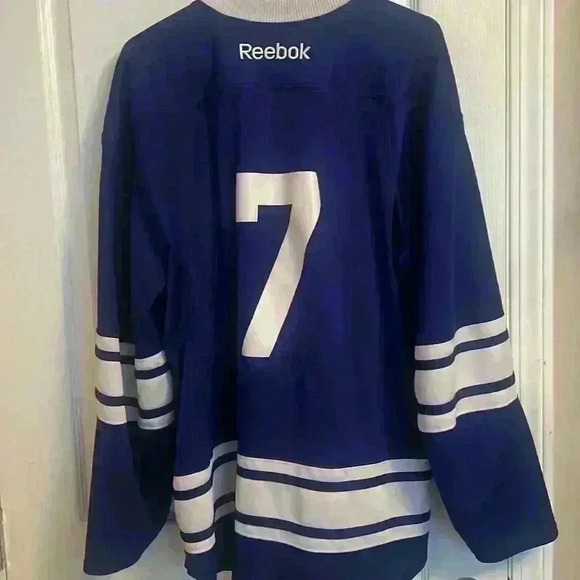 Blue Reebok  Hockey Jersey - Picture 8 of 9